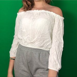 Brandy Melville off the shoulder long sleeve